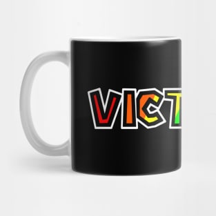 City of Victoria BC - Rainbow Text Design - Colourful Name Gift - Victoria Mug